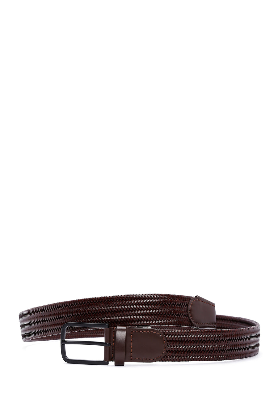 
Men's Brown Braided Leather Belt
