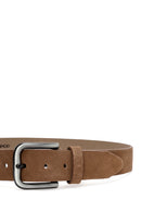 Men's Mink Suede Leather Belt | Derimod