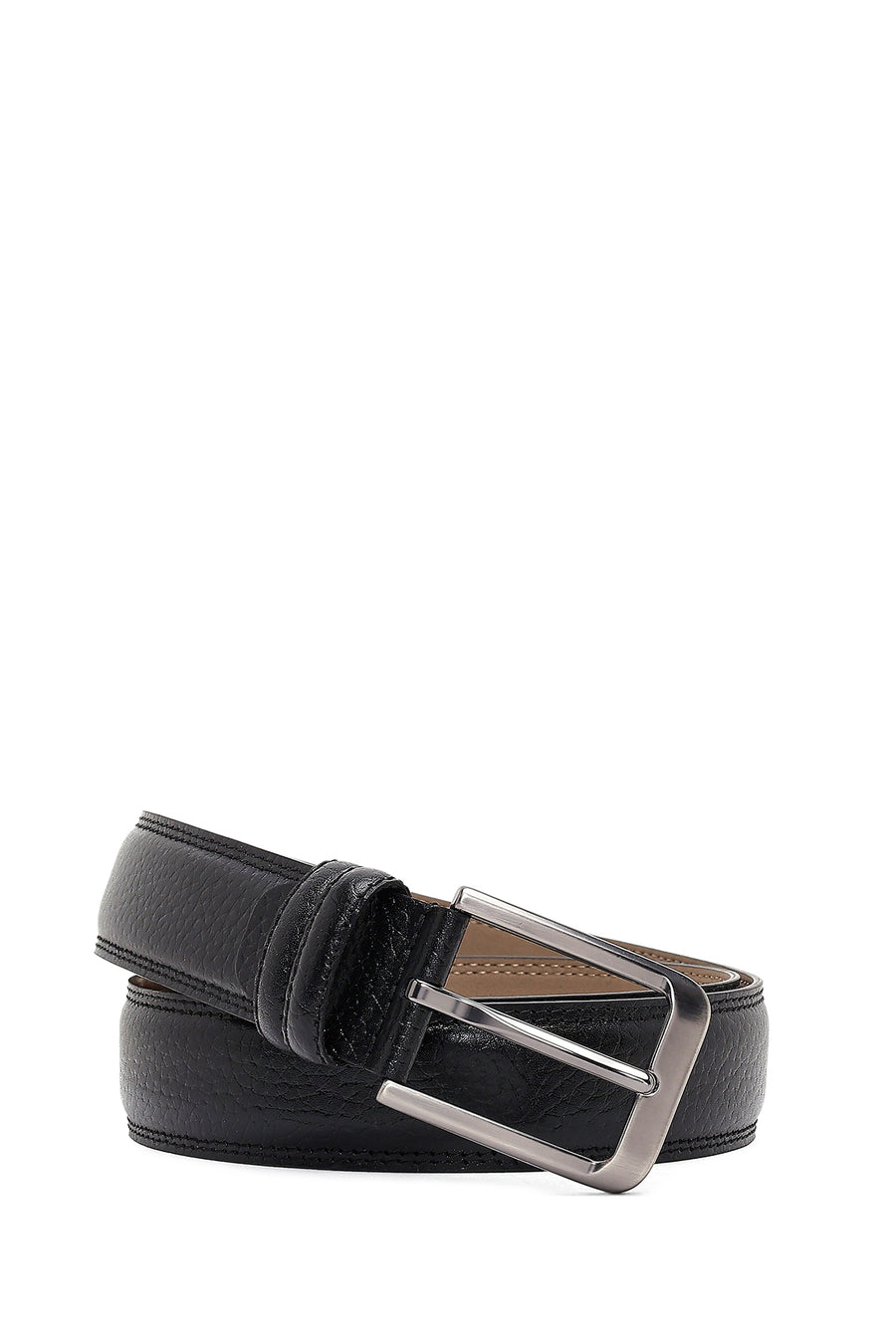 Male Black Leather Belt 000A2D13072FT | Derimod