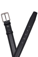 Male Black Leather Belt | Derimod