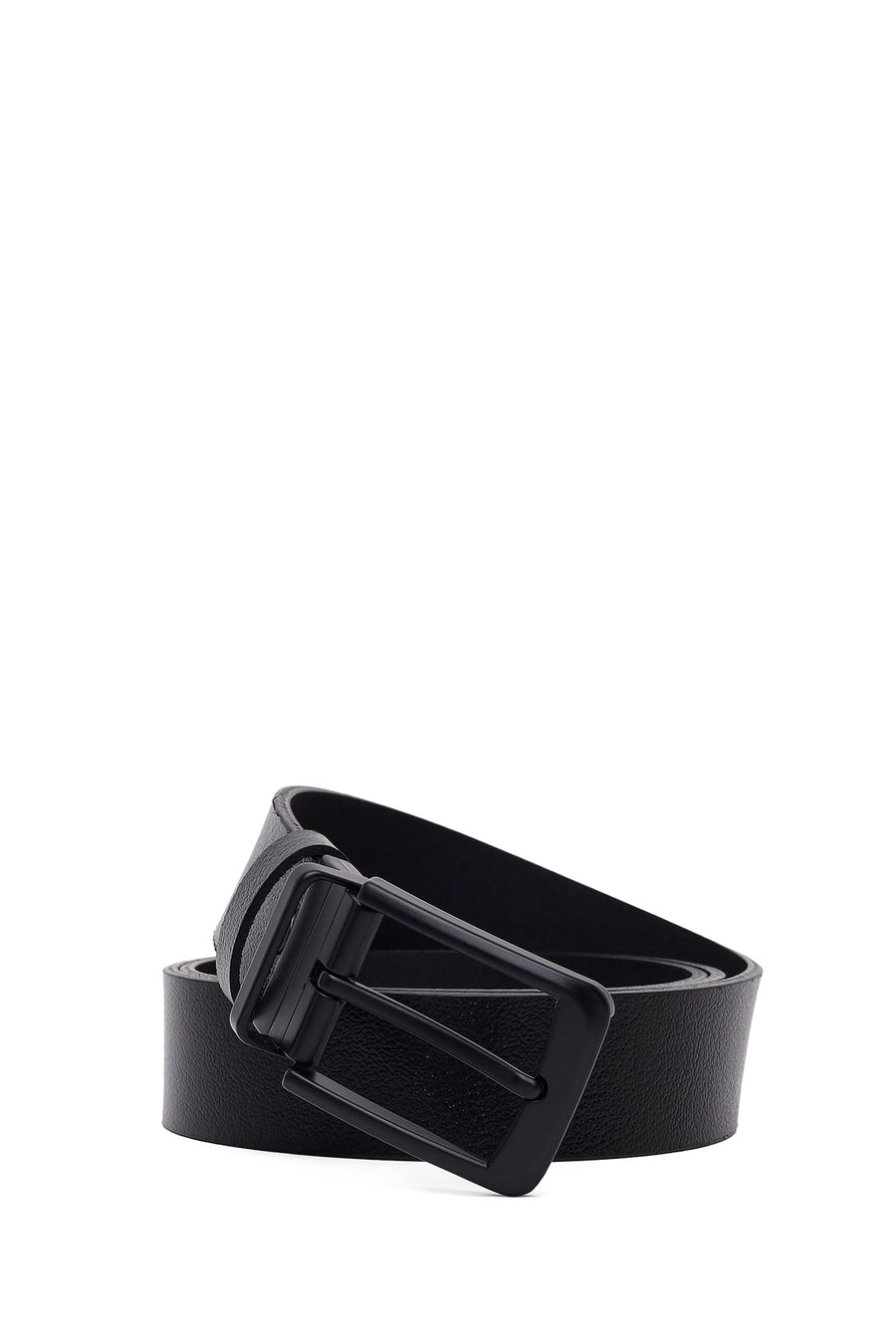 Men's Black Leather Belt 000A2D1307318 | Derimod