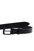 Men's Black Leather Belt | Derimod