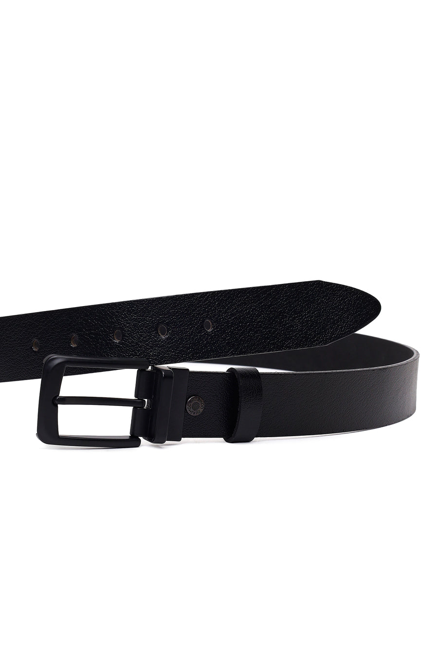 Men's Black Leather Belt