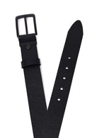 Men's Black Leather Belt | Derimod