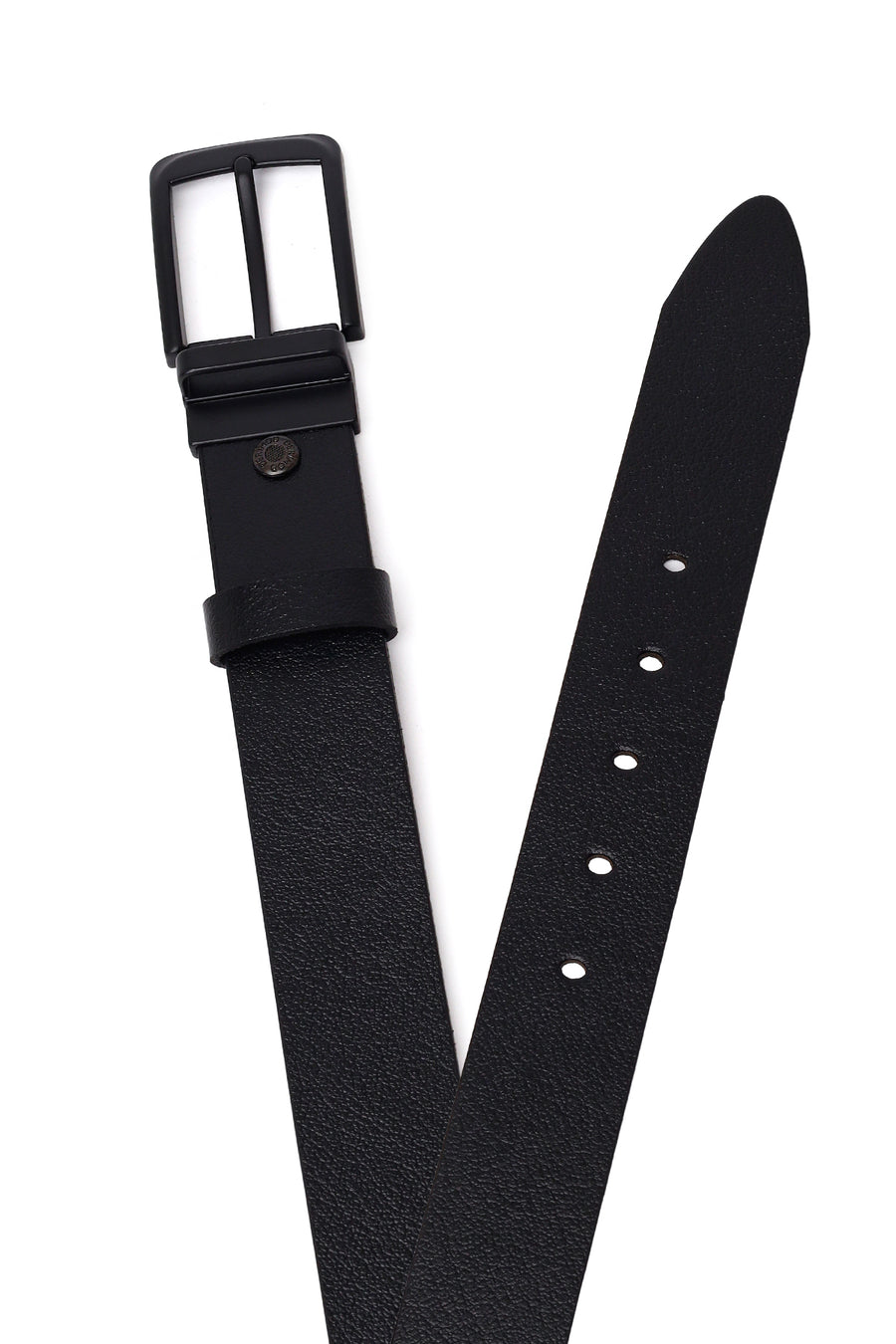 Men's Black Leather Belt