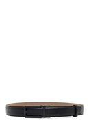 Men's Black Leather Belt | Derimod