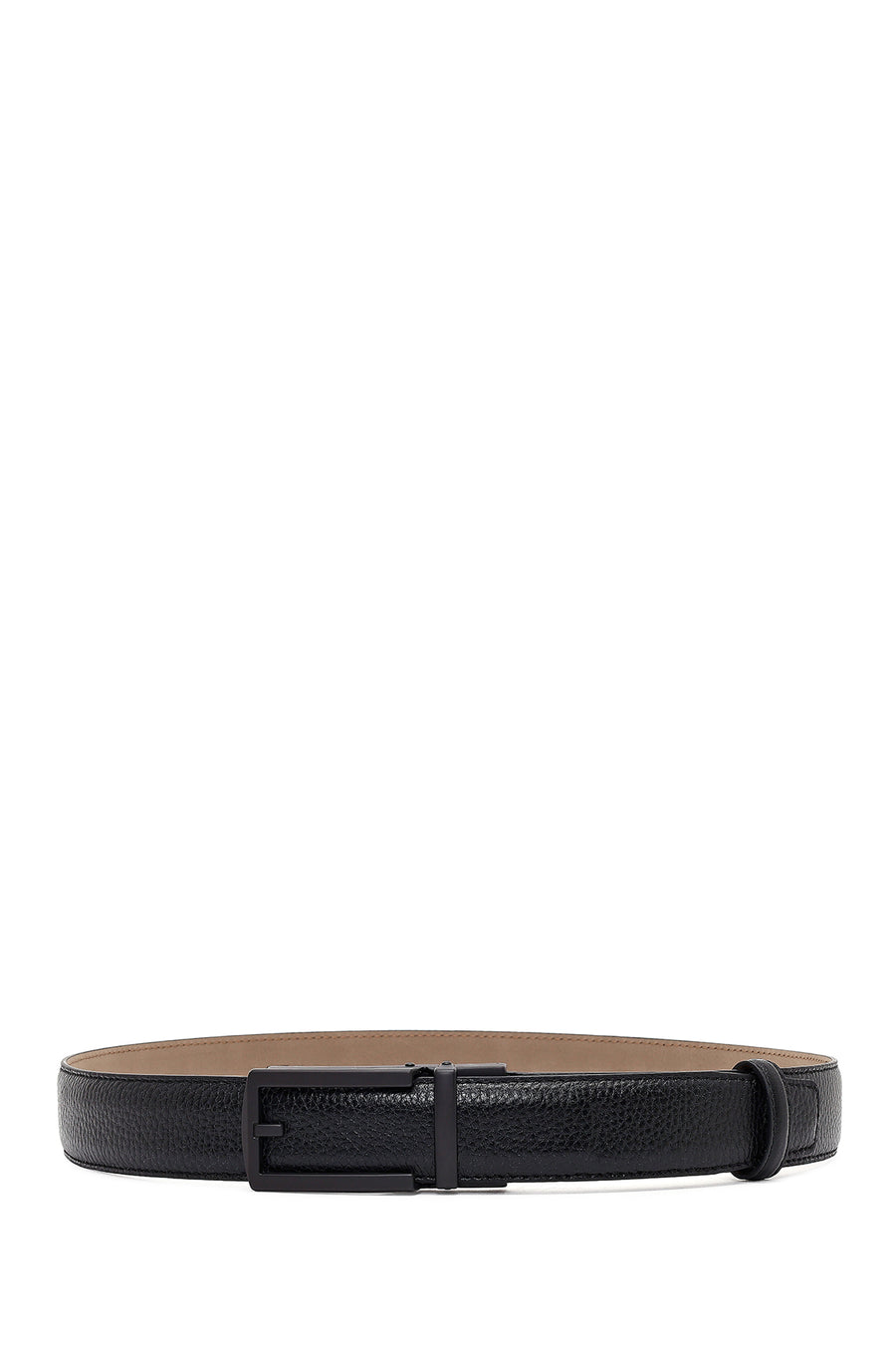 Men's Black Leather Belt