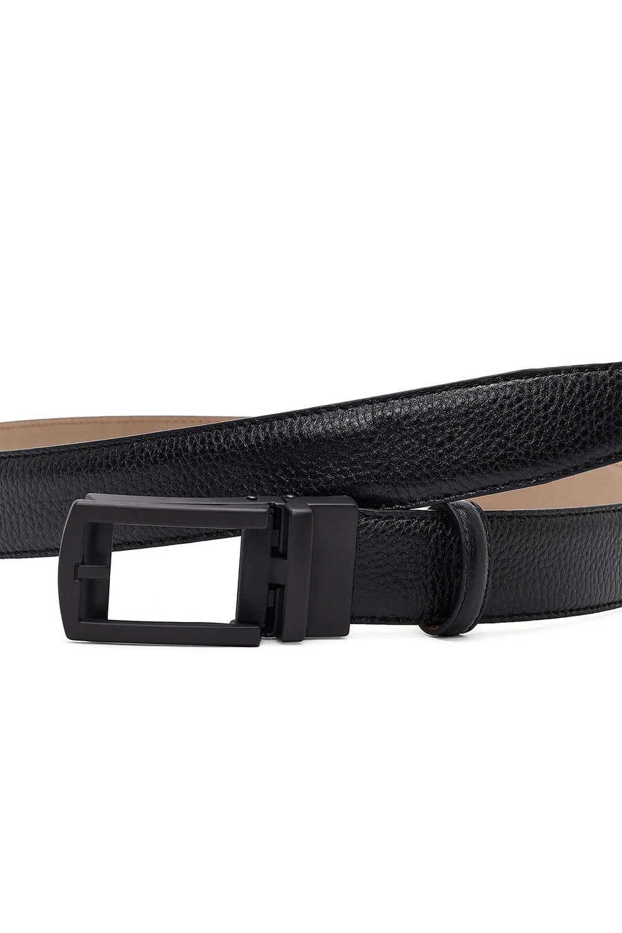 Men's Black Leather Belt