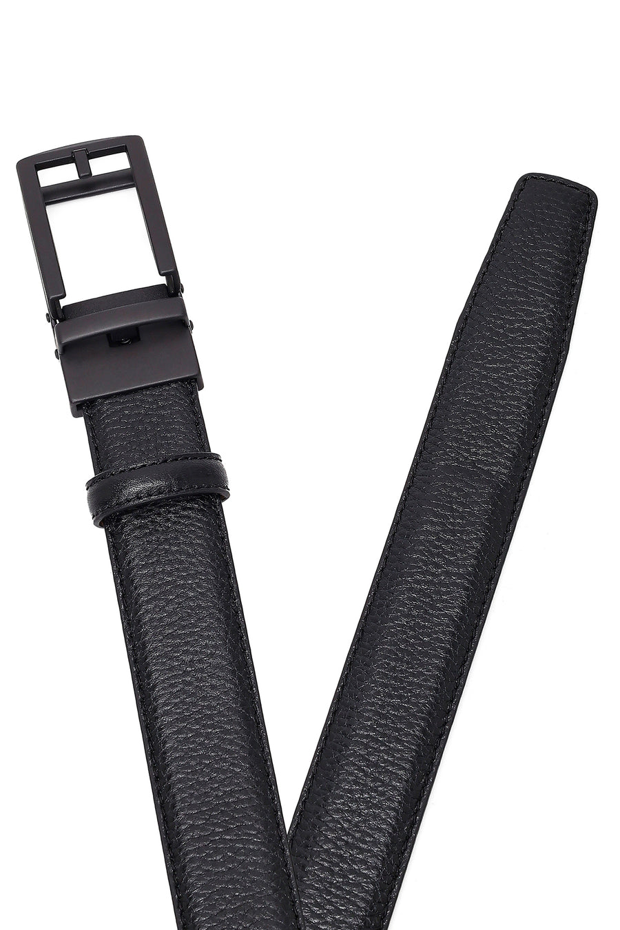 Men's Black Leather Belt