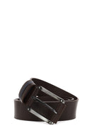 Male Brown Leather Belt | Derimod