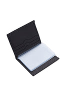 Men's Navy Blue Leather Card Holder | Derimod