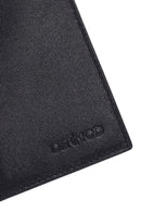 Men's Navy Blue Leather Card Holder | Derimod