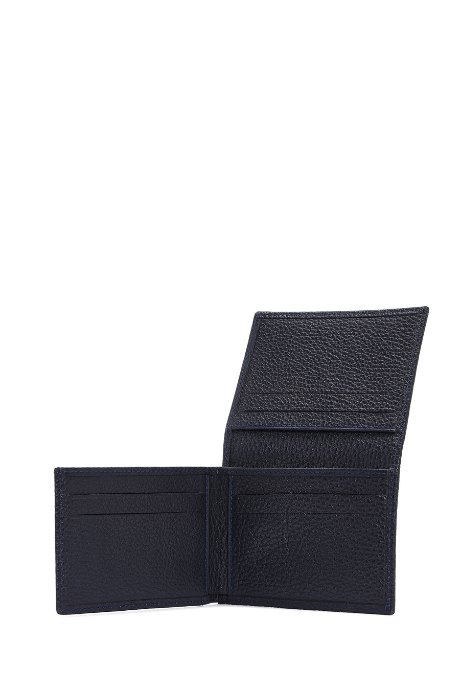 Men's Navy Blue Leather Wallet