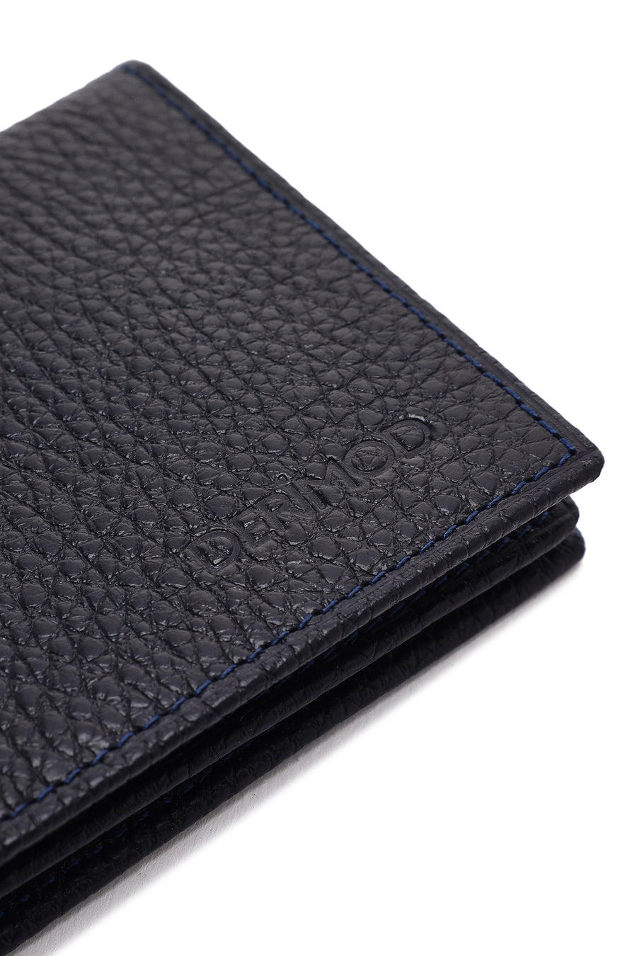 Men's Navy Blue Leather Wallet