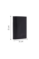 Men's Black Leather Wallet | Derimod