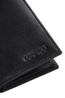 Men's Black Leather Wallet | Derimod