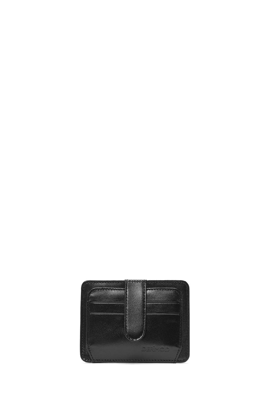 Men's Black Leather Card Holder 000A2D307318 | Derimod