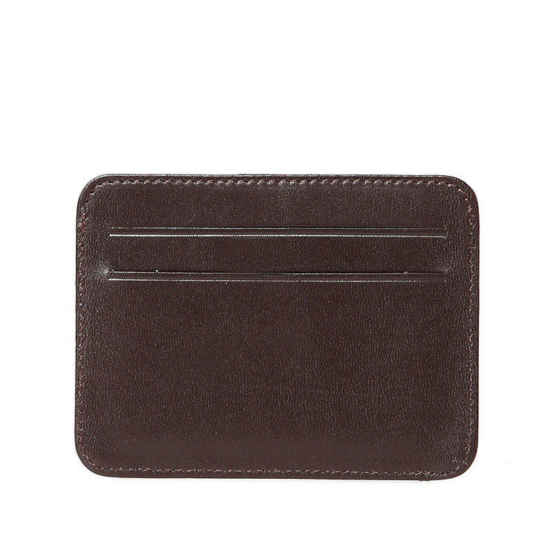 Men's Brown Leather Card Holder