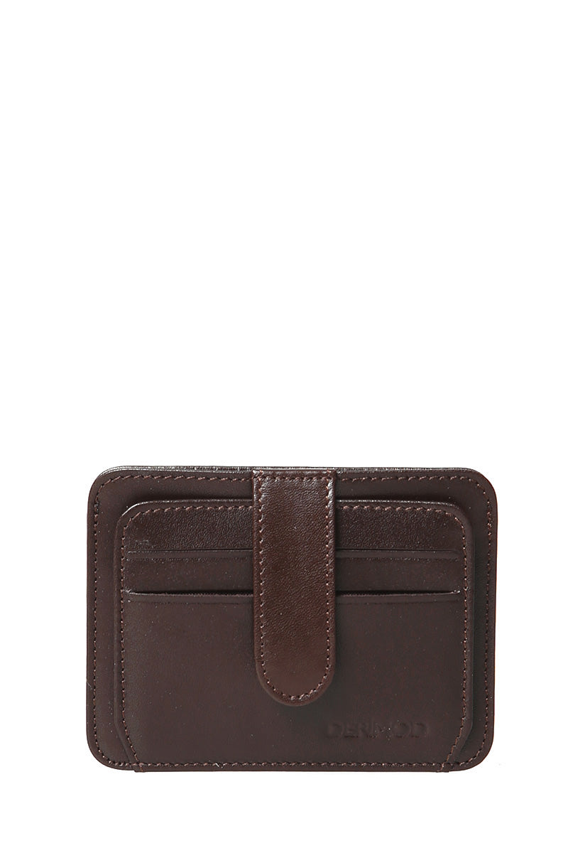 Men's Brown Leather Card Holder