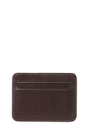 Men's Brown Leather Card Holder | Derimod
