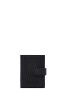 Men's Black Leather Cardholder | Derimod