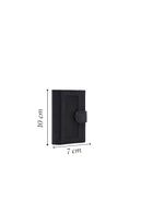 Men's Black Leather Cardholder | Derimod