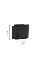 Men's Black Leather Wallet | Derimod