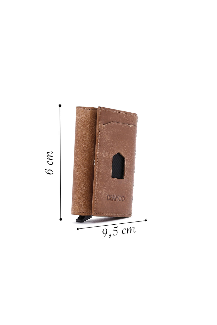 Men's Tan Leather Card Holder