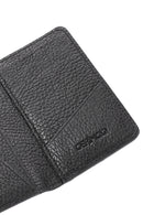 Men's Black Leather Card Holder | Derimod