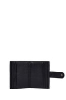 Men's Black Leather Card Holder | Derimod