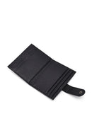 Men's Black Leather Card Holder | Derimod
