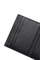 Men's Black Leather Card Holder | Derimod