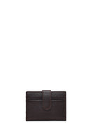 Men's Brown Leather Card Holder | Derimod