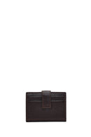 Men's Brown Leather Card Holder | Derimod