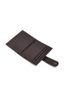 Men's Brown Leather Card Holder | Derimod