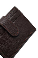 Men's Brown Leather Card Holder | Derimod