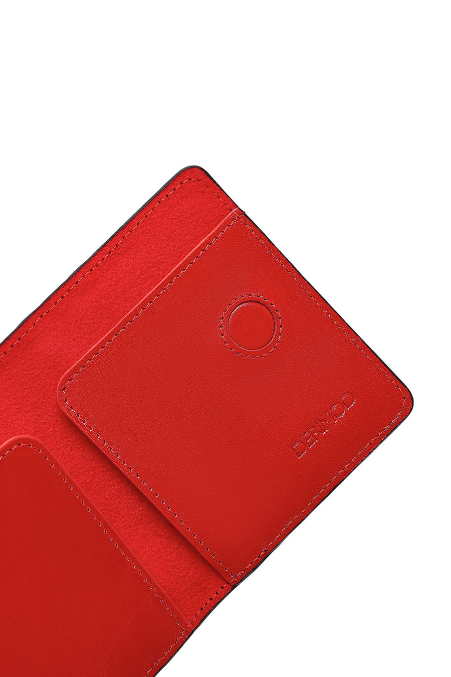 Men's Red Leather Card Holder