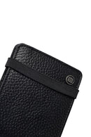 Men's Black Leather Wallet | Derimod