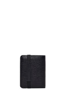 Men's Black Leather Wallet | Derimod