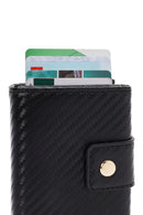 Men's Black Mechanism Wallet | Derimod