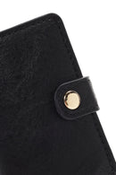 Men's Black Mechanism Wallet | Derimod