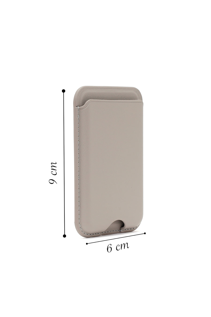 Male Grey Leather Magnetic Wallet