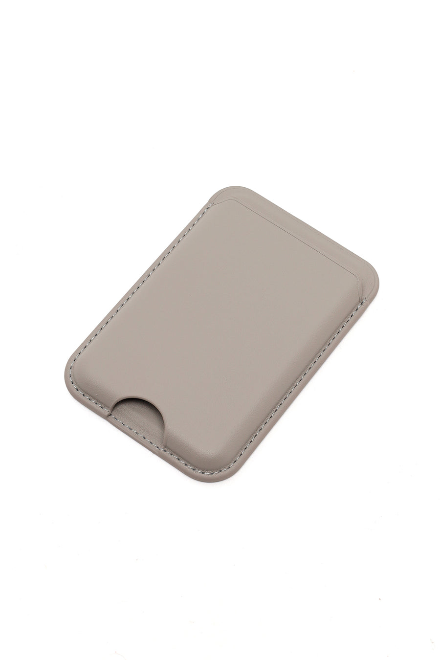 Male Grey Leather Magnetic Wallet