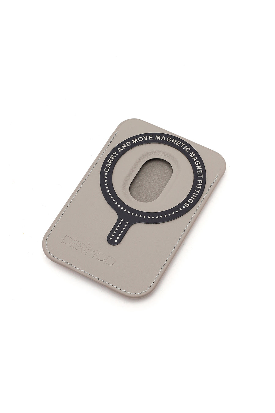 Male Grey Leather Magnetic Wallet
