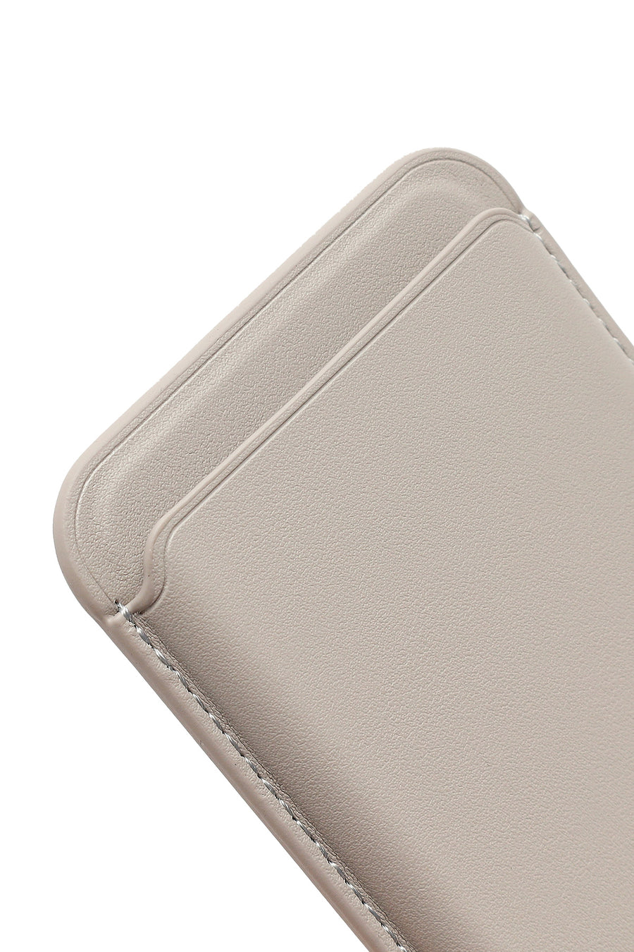 Male Grey Leather Magnetic Wallet