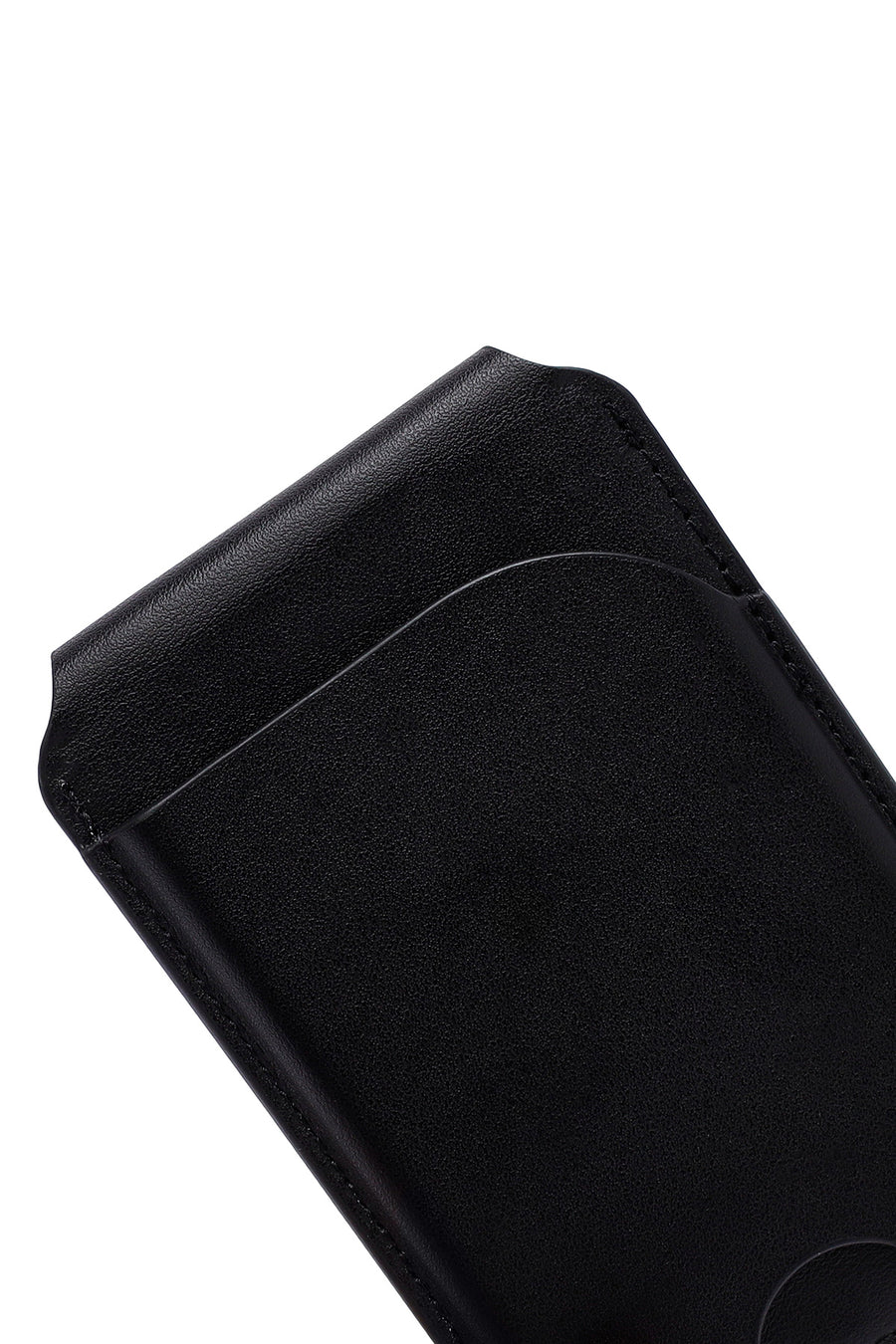 Men's Black Leather Magnetic Wallet