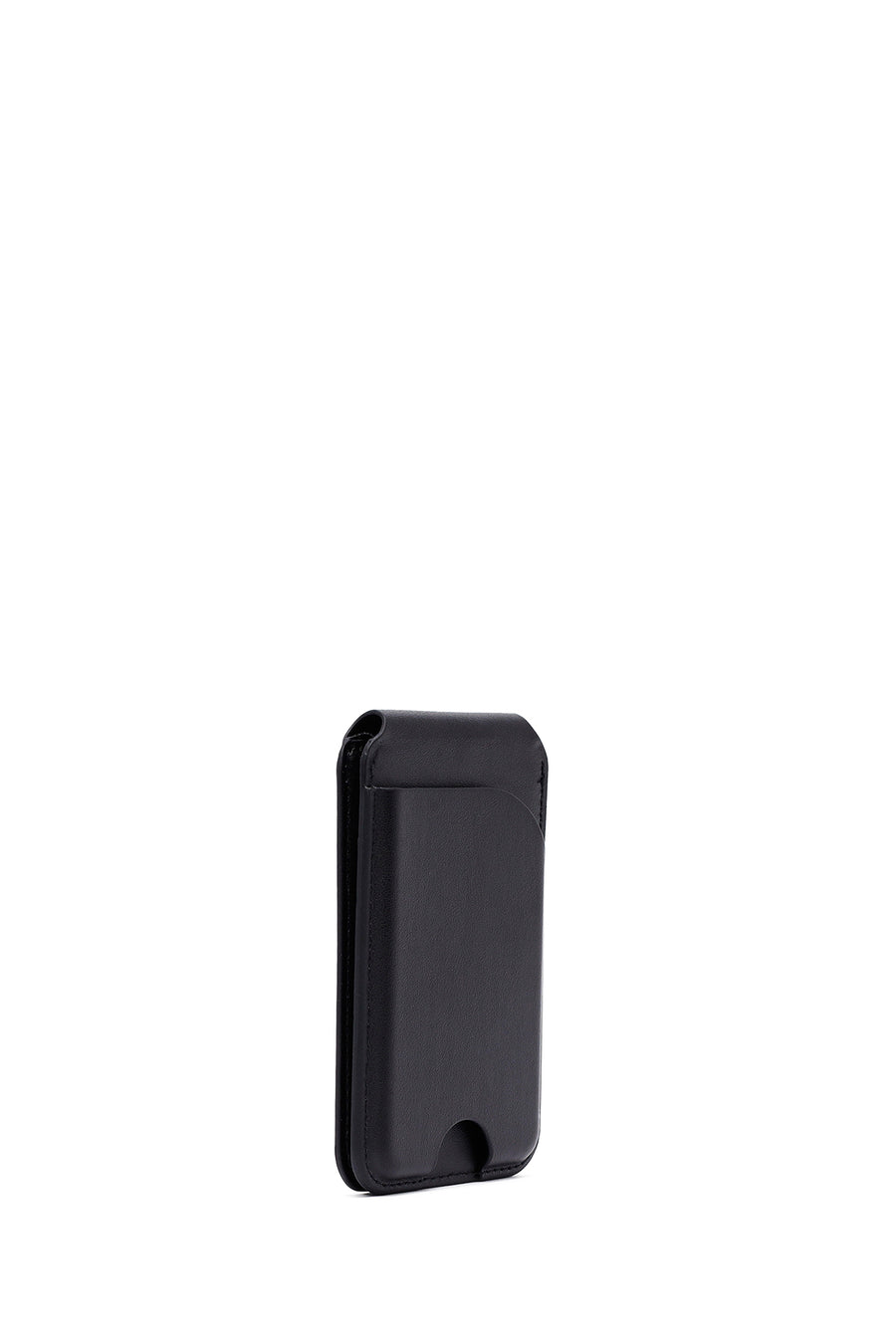 Men's Black Leather Magnetic Wallet