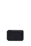 Men's Black Leather Magnetic Wallet | Derimod