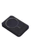 Men's Black Leather Magnetic Wallet | Derimod
