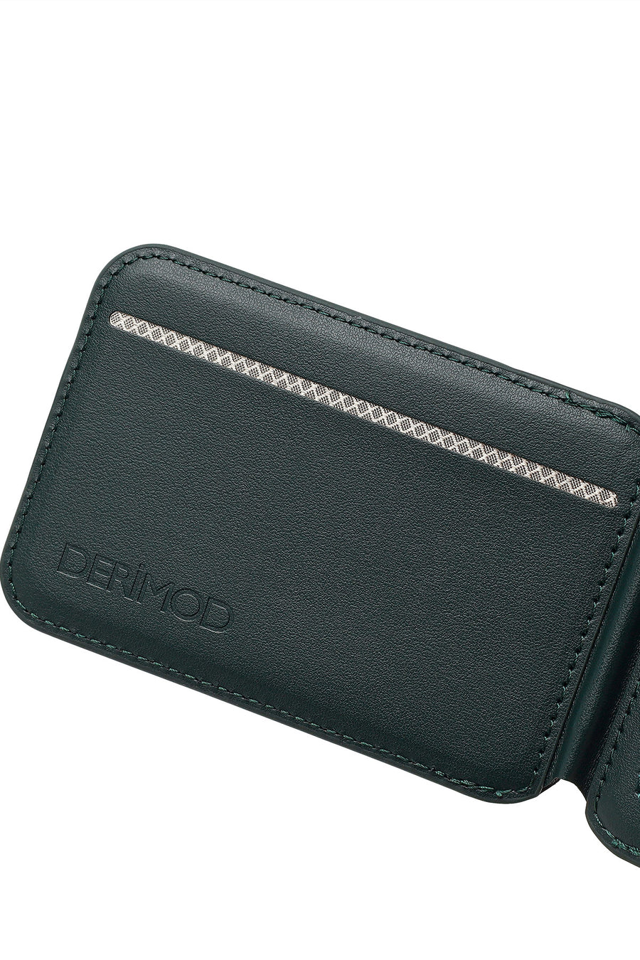 Male Green Leather Magnetic Wallet
